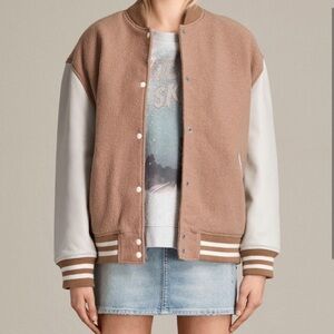 All Saints Base Bomber Varsity Jacket XS
